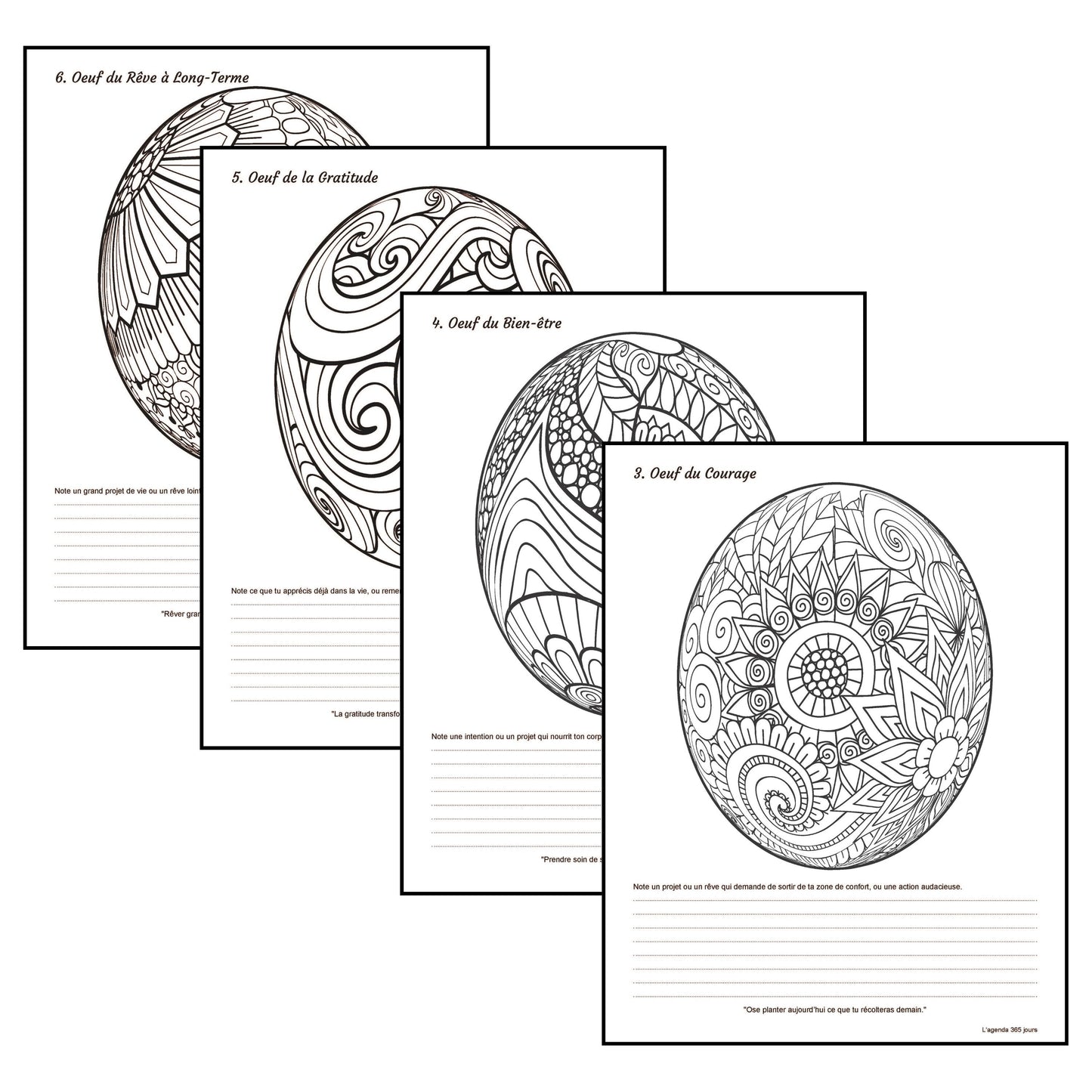 Le chemin des 6 œufs