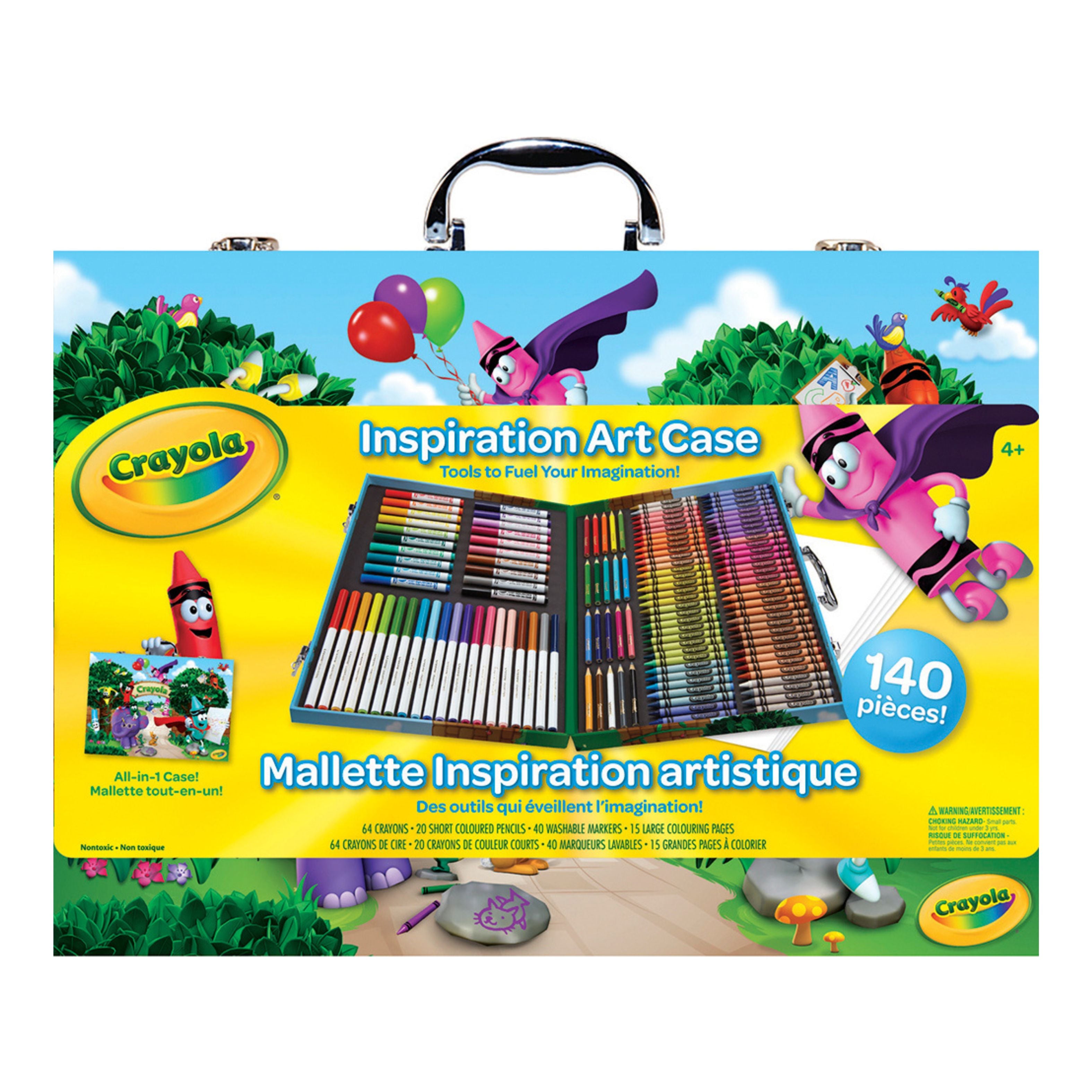 CRAYOLA, Mallette Créative Gabby et la Maison Magique, 40 pièces avec Feutres, Crayons de cire, Pages à colorier, Autocollants, à partir de 5 ans CRAYOLA, Mallette Créative Gabby et la Maison Magique, 40 pièces avec Feutres, Crayons de cire, Pages à colorier, Autocollants, à partir de 5 ans