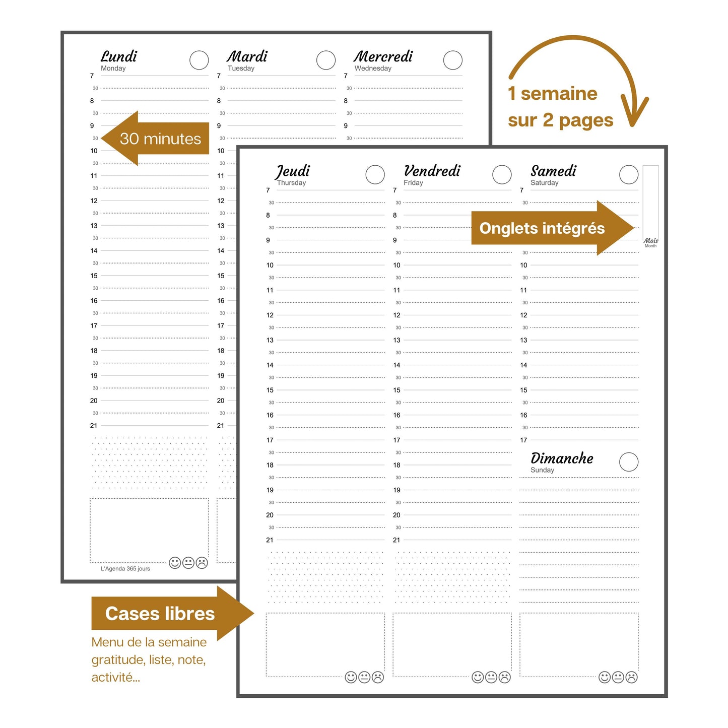 Agenda perpétuel - Vent du Sud