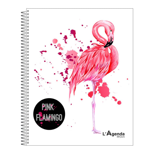 Agenda perpétuel - Flamant Rose 2.0