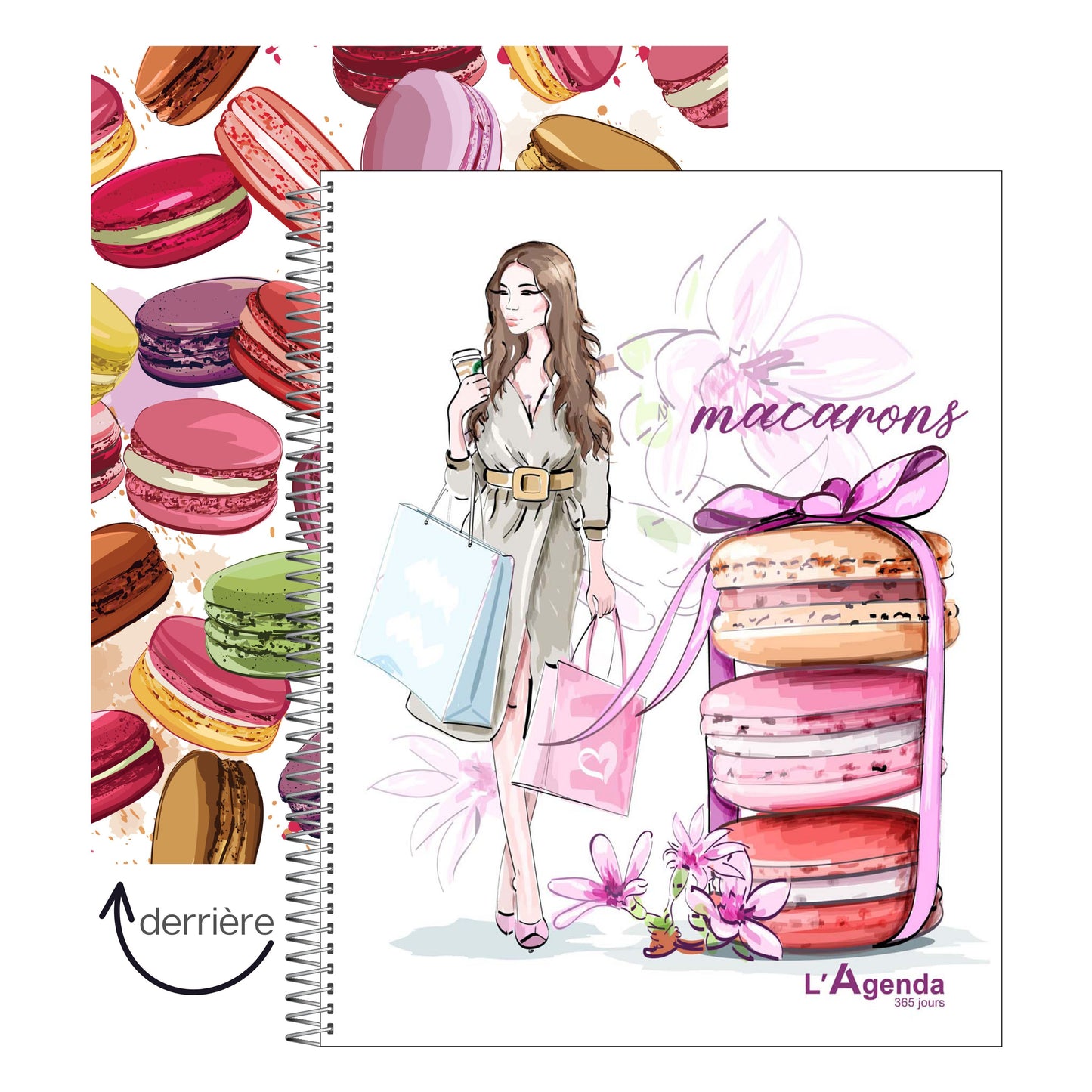 Agenda non daté - Macarons