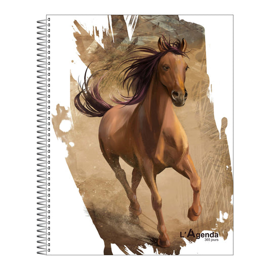 Agenda perpétuel - Chevaux