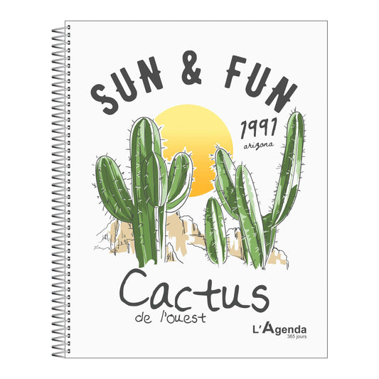 Agenda perpétuel - Cactus