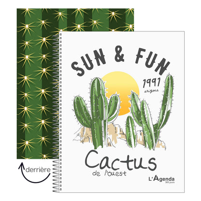 Agenda non daté - Cactus