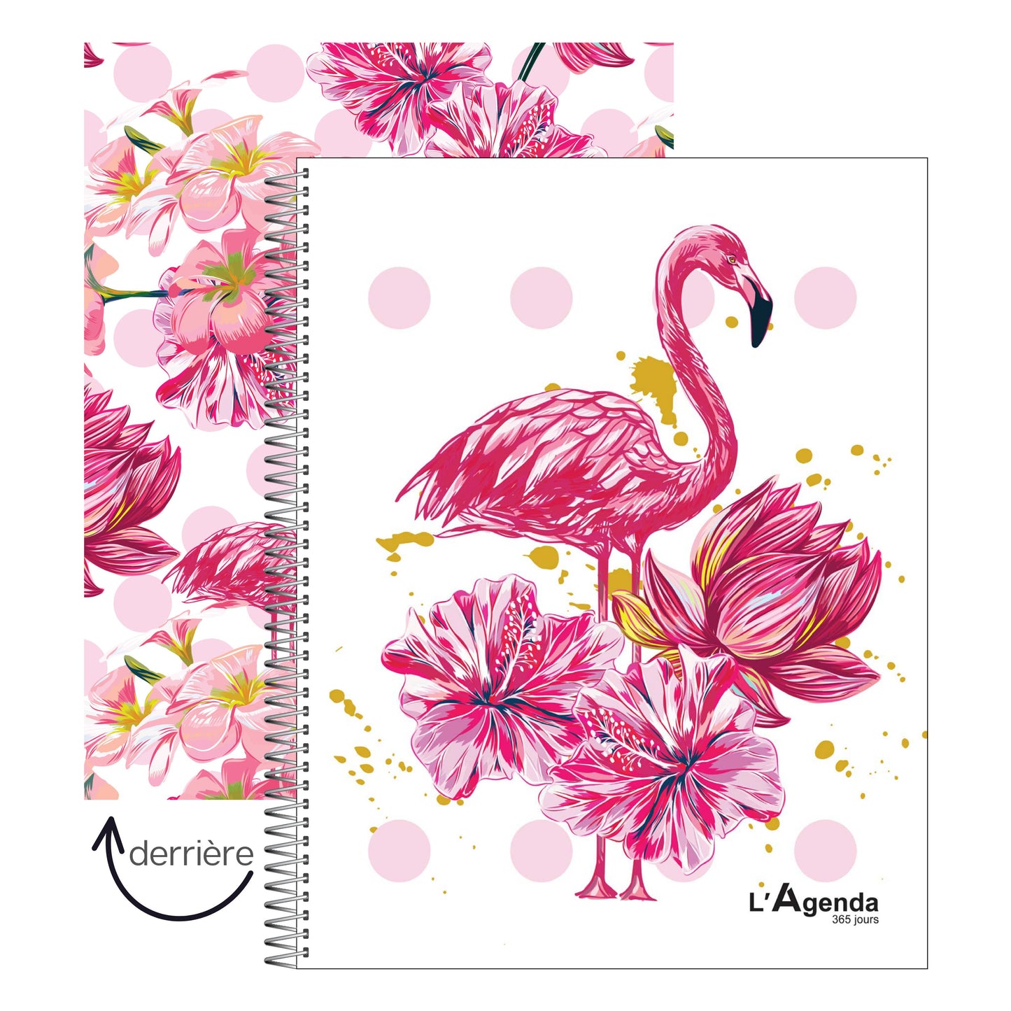 Agenda perpétuel - Flamant Rose 3.0