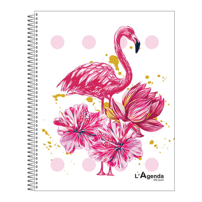 Agenda perpétuel - Flamant Rose 3.0