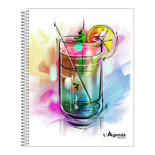 Agenda perpétuel - Cocktail Néon