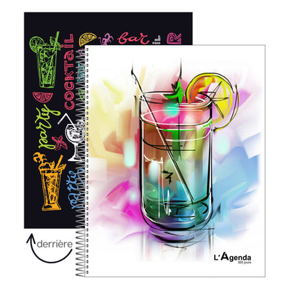 Agenda non daté - Cocktail Néon