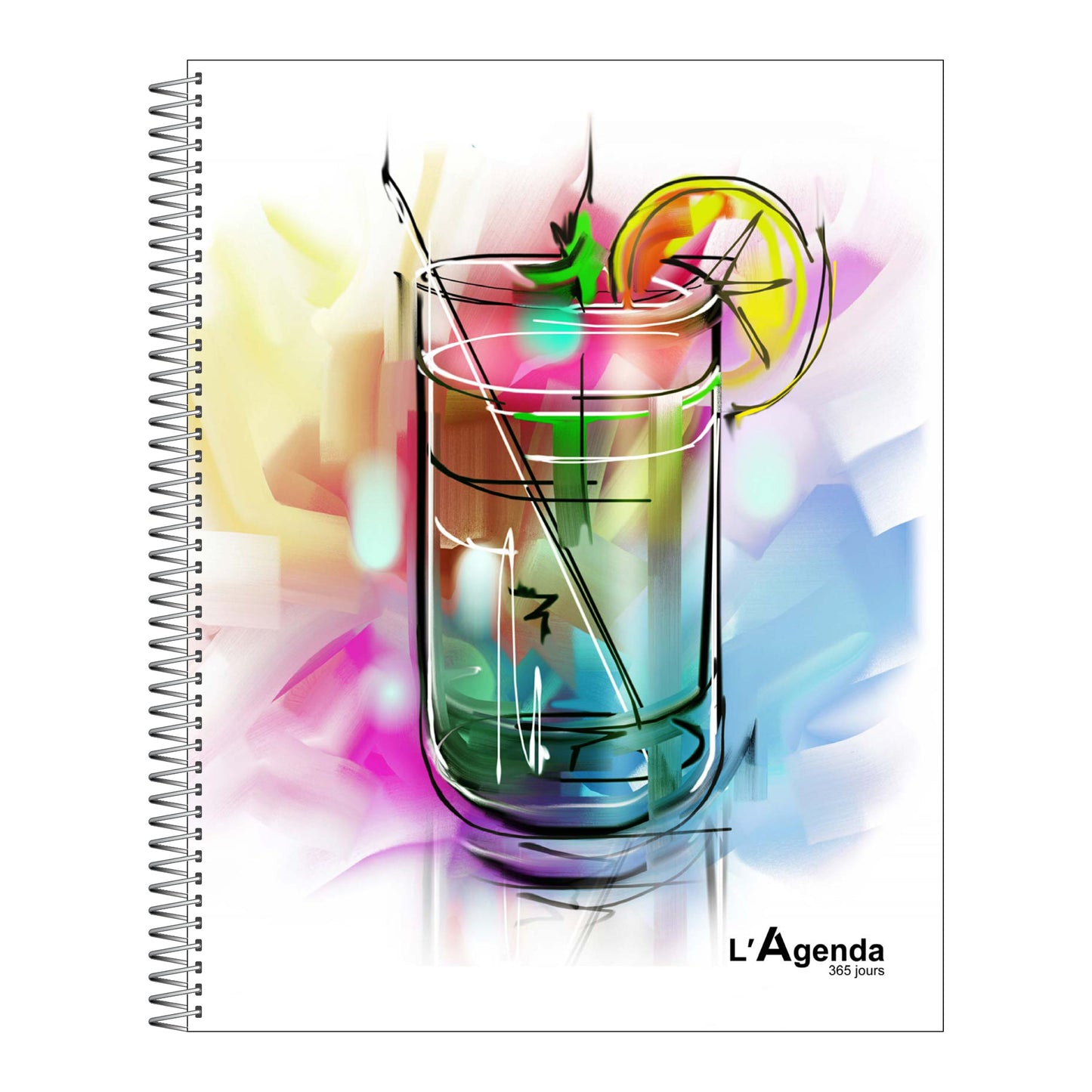Agenda non daté - Cocktail Néon