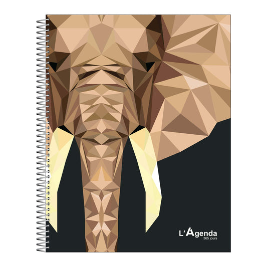 Agenda non daté - Éléphant