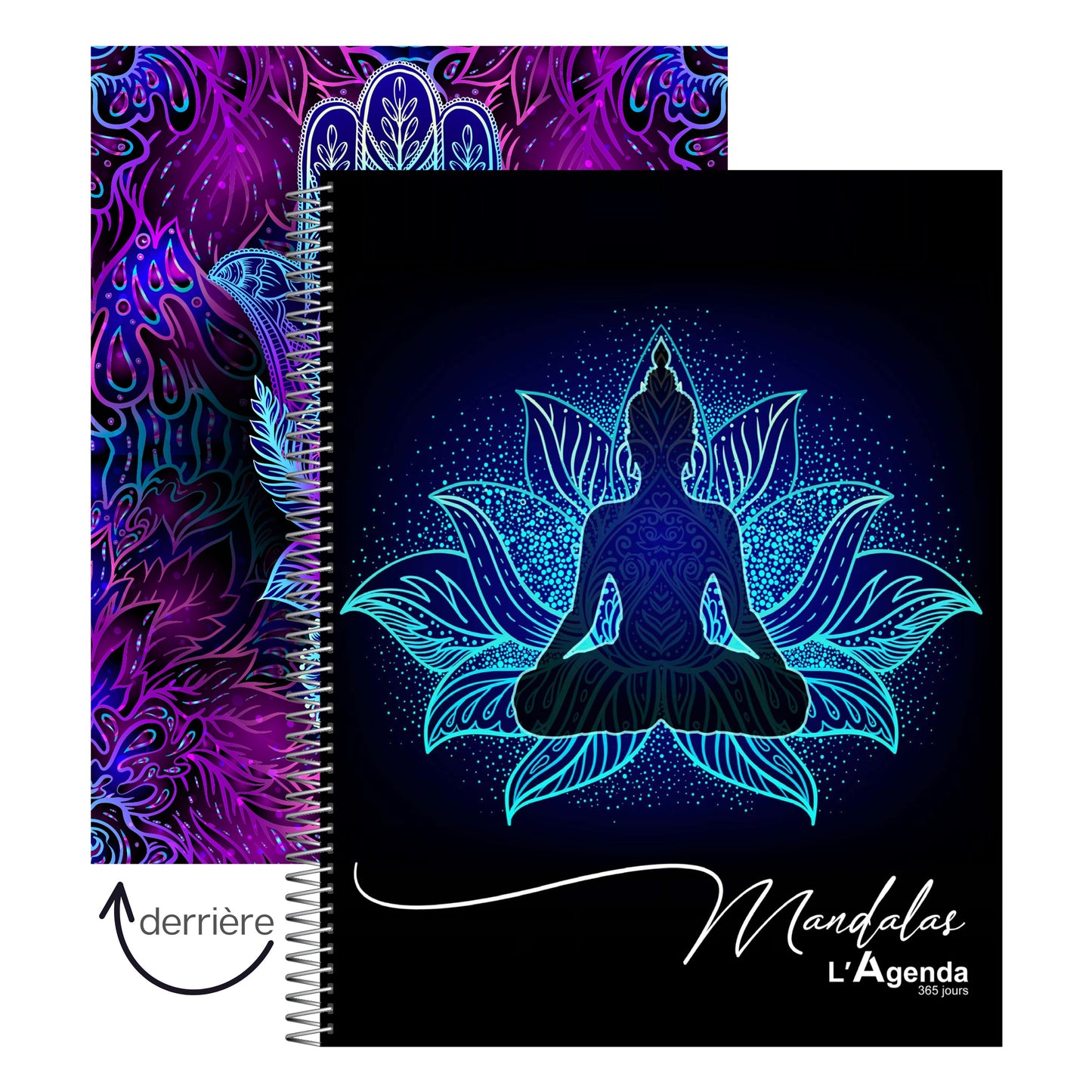 Agenda perpétuel - Mandala Bleu