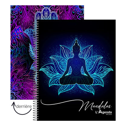 Agenda non daté - Mandala Bleu