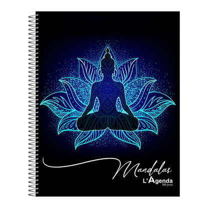 Agenda perpétuel - Mandala Bleu