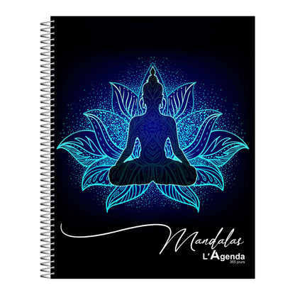 Agenda non daté - Mandala Bleu