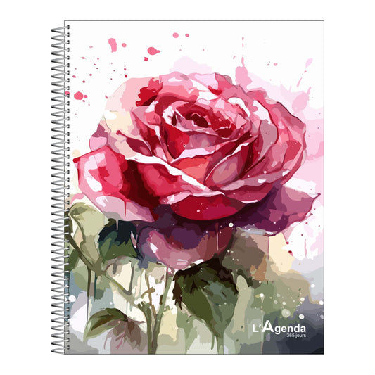 Agenda perpétuel - Rose