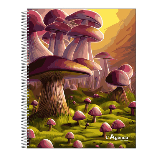 Agenda scolaire - Champignons