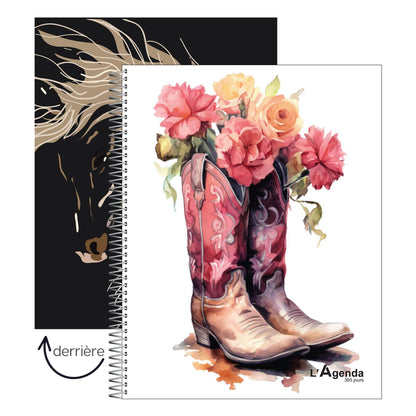 Agenda non daté - Botte de cowboy