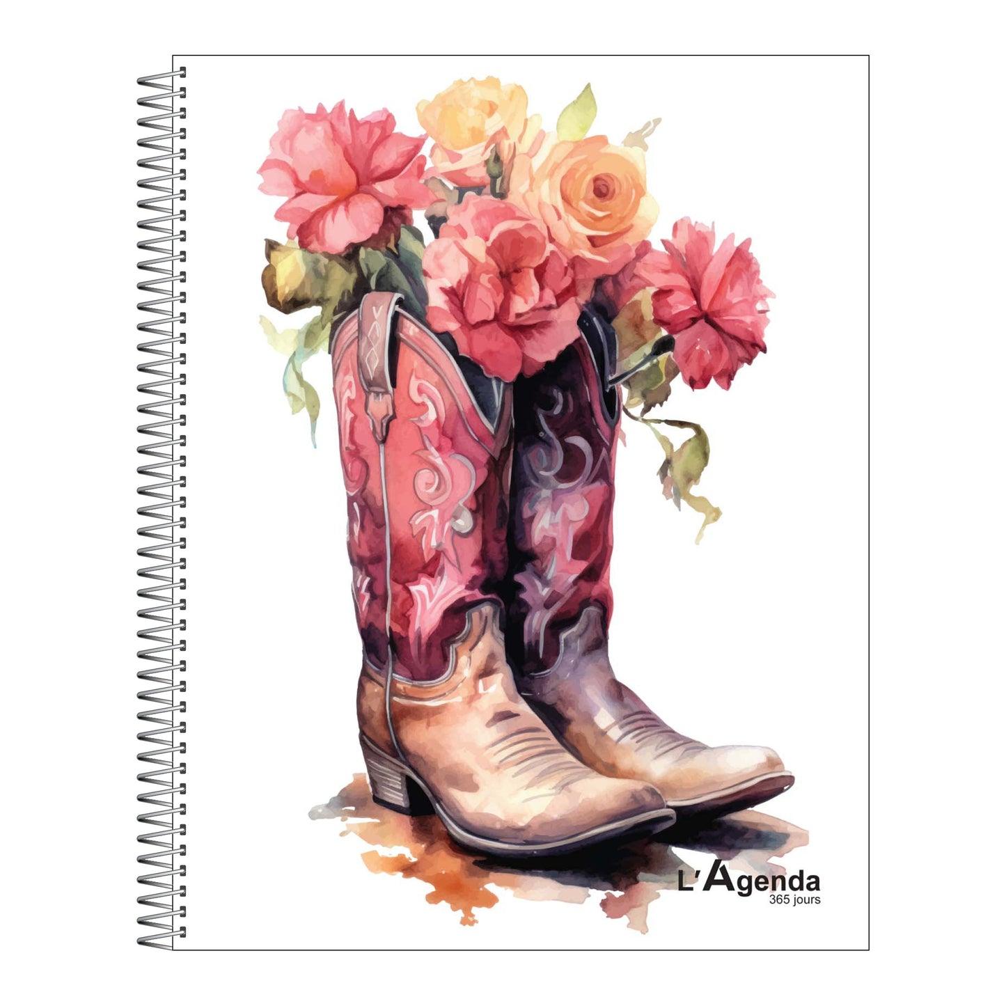 Agenda non daté - Botte de cowboy