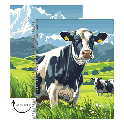 Agenda non daté - Vache