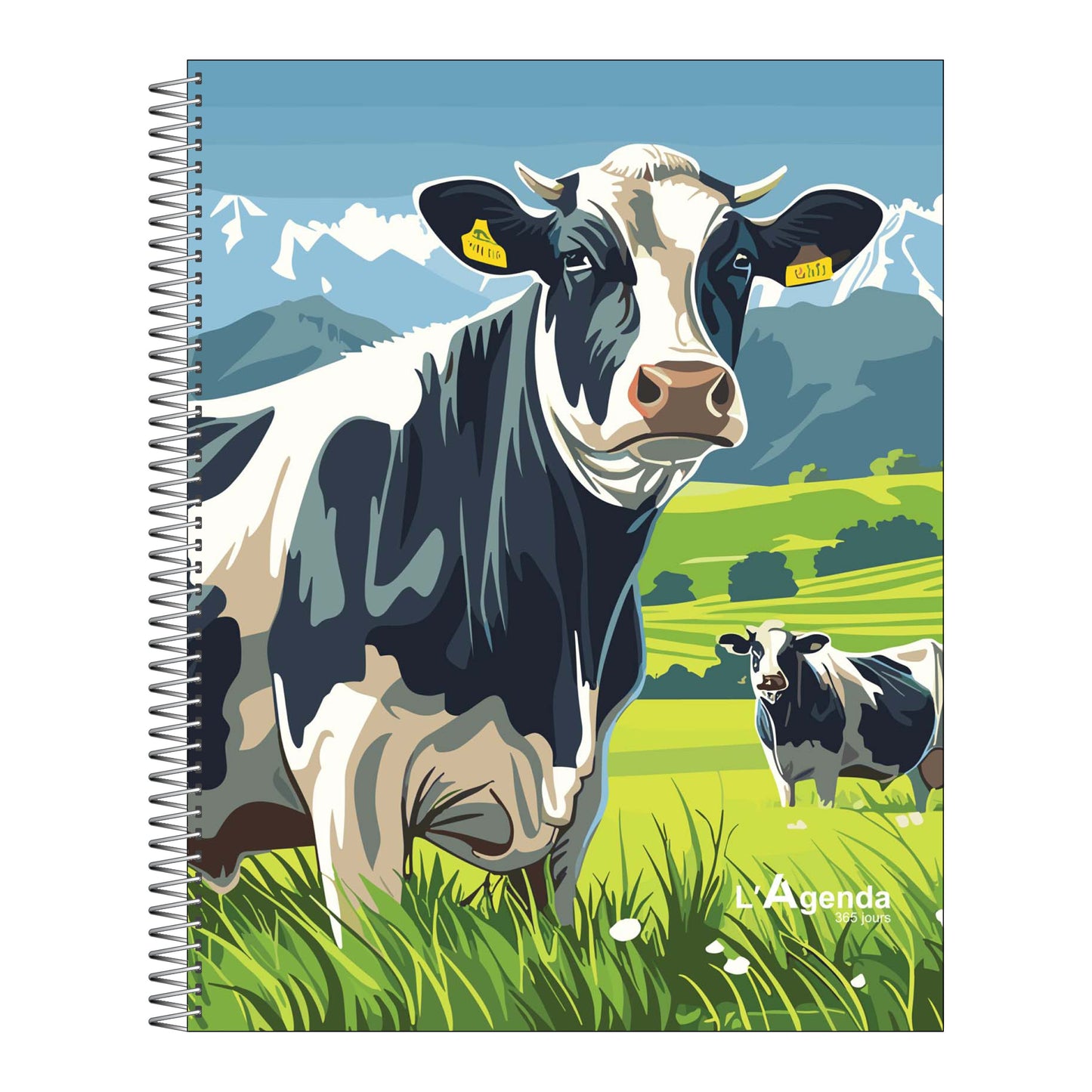 Agenda non daté - Vache
