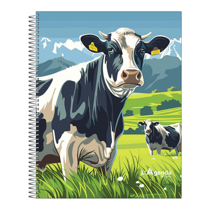 Agenda non daté - Vache