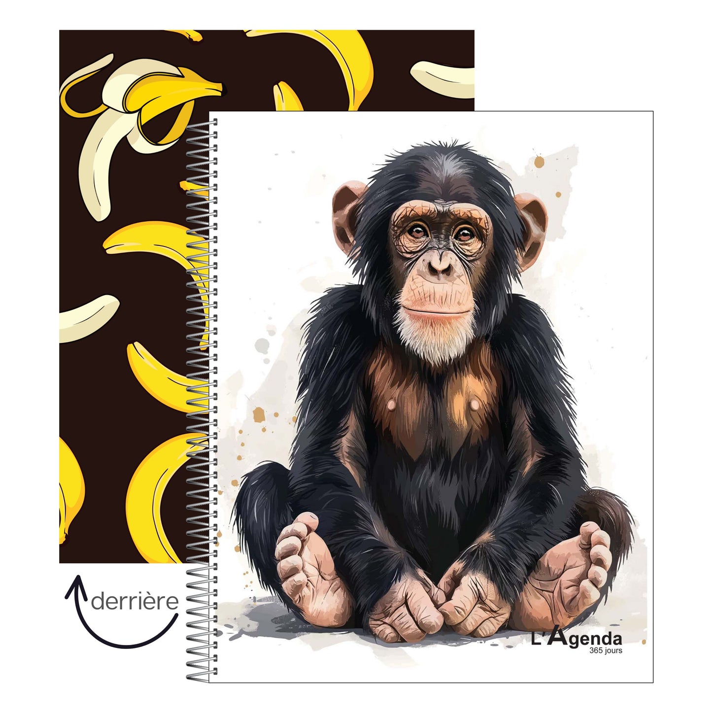 Agenda non daté - Singe