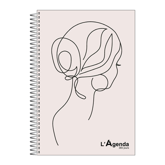 Agenda perpétuel - Femme Trait