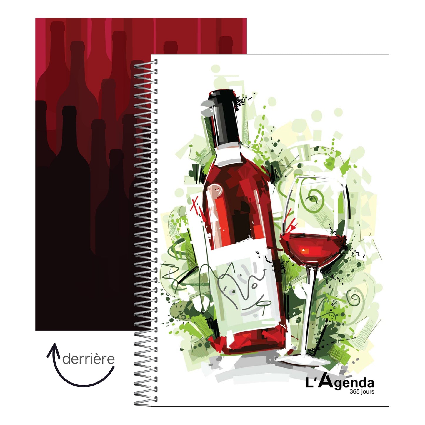 Agenda perpétuel - Vin Rouge