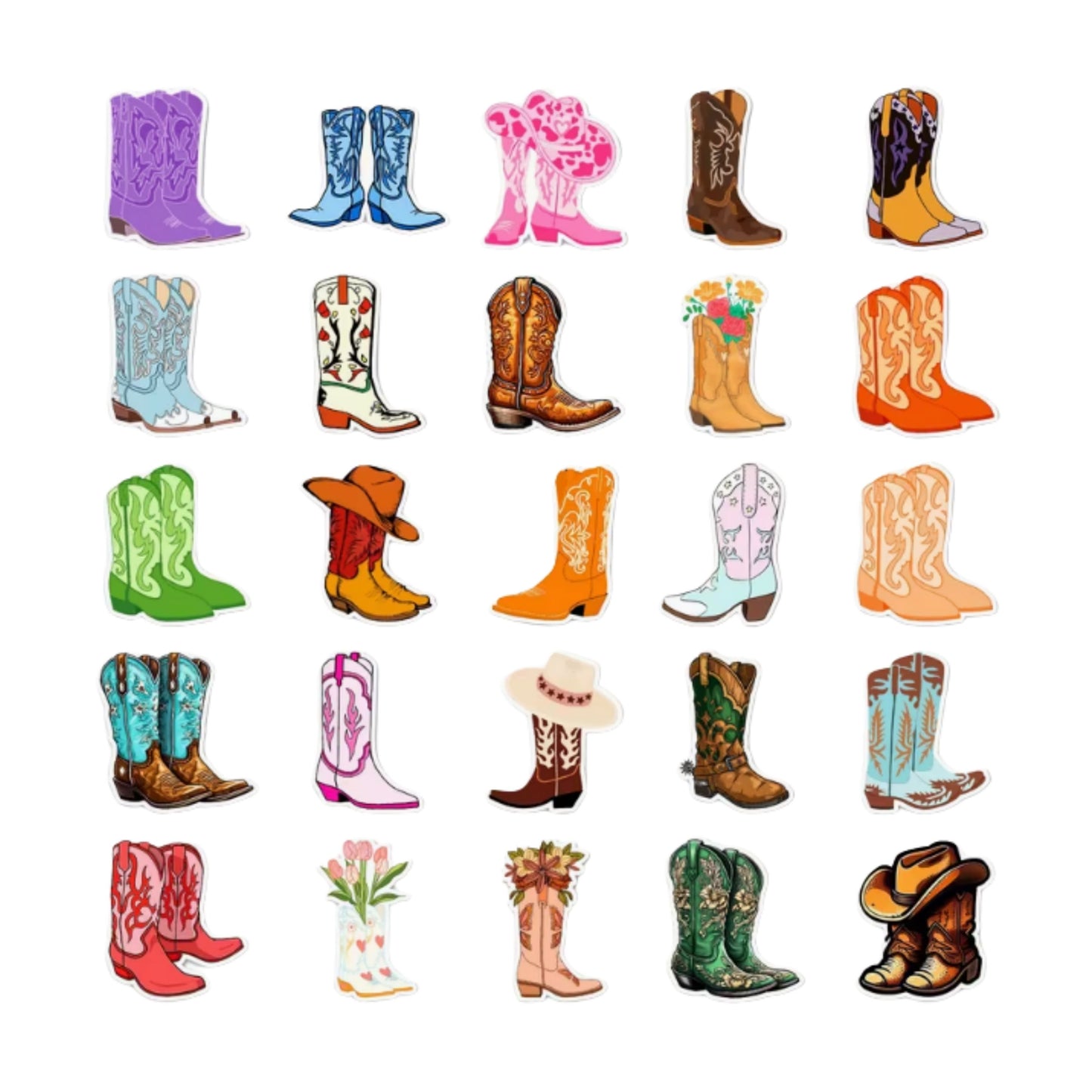 Autocollants - Bottes de Cowboy