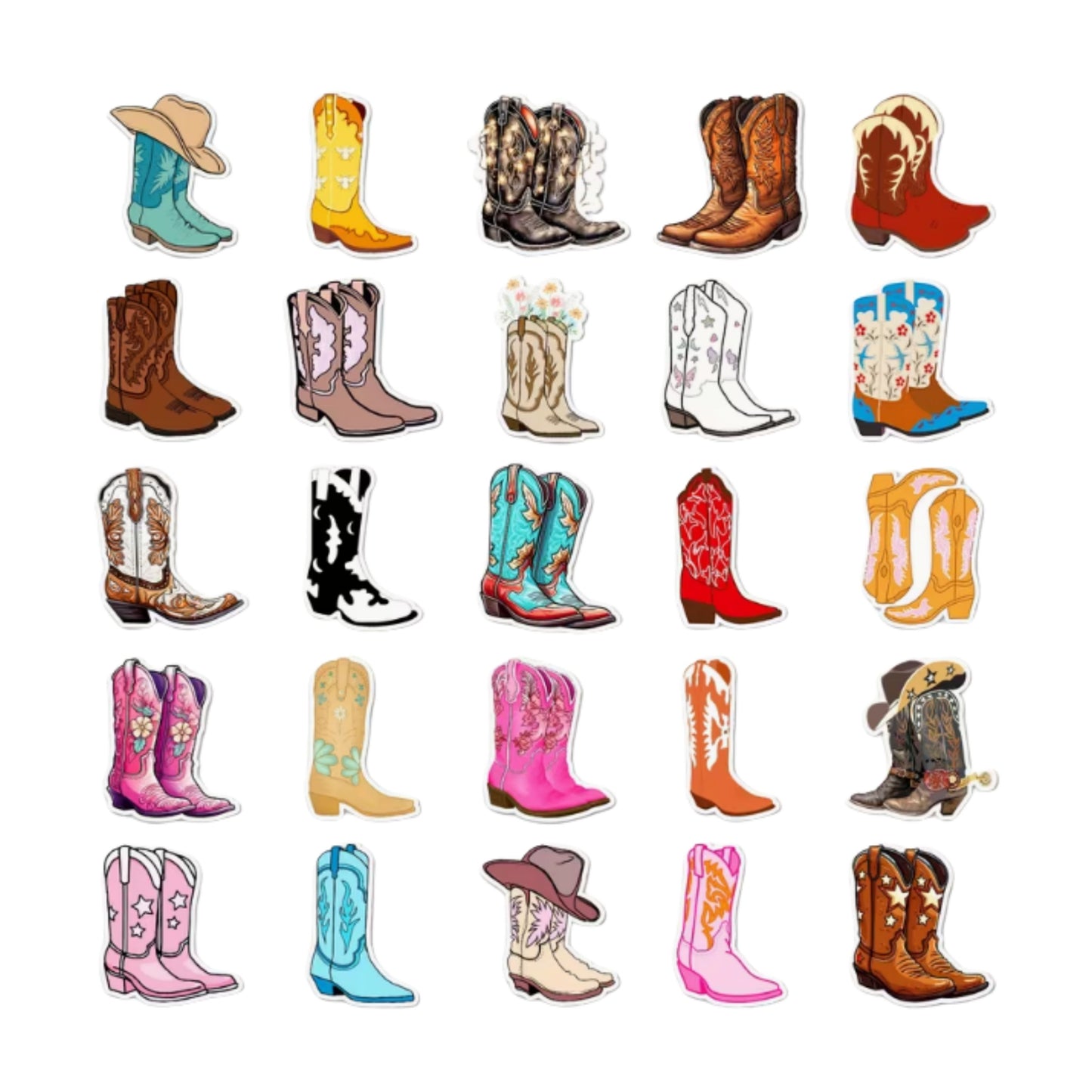 Autocollants - Bottes de Cowboy