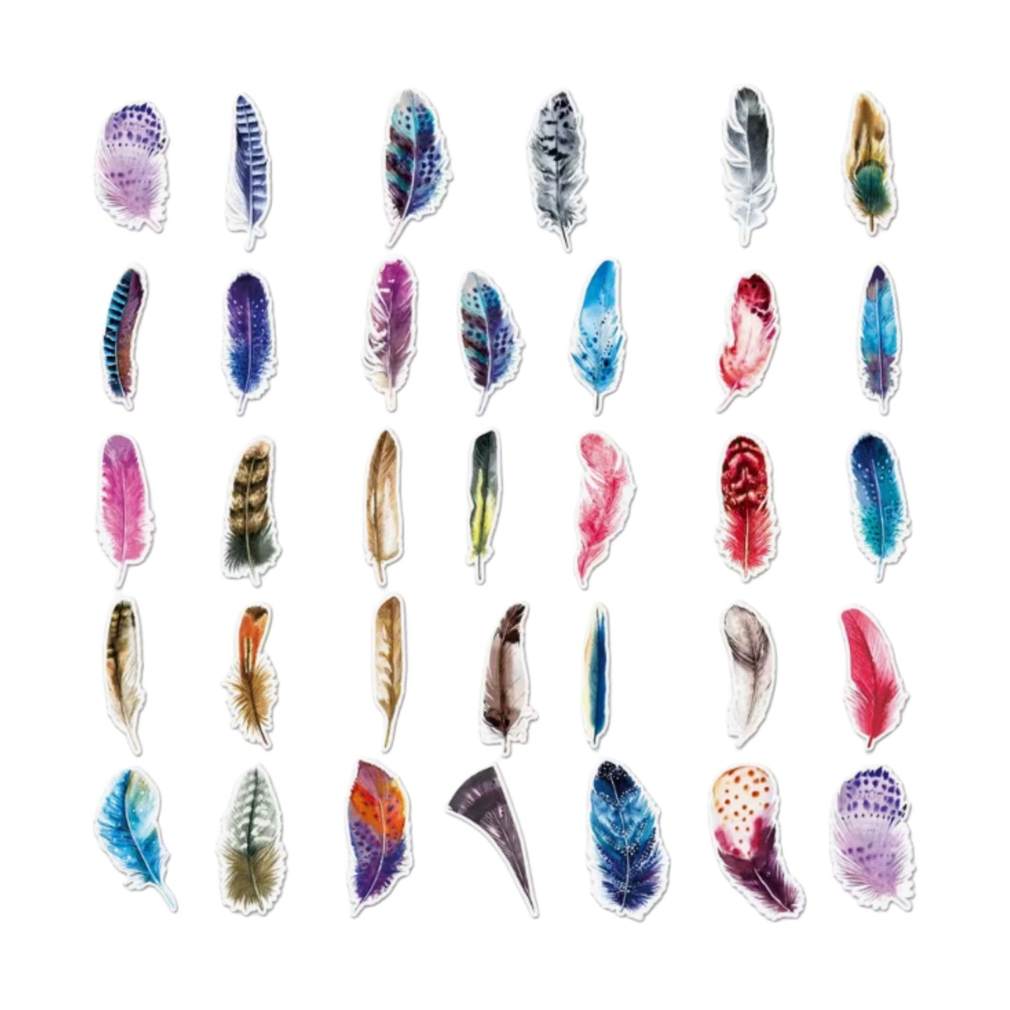 Autocollants - Plumes