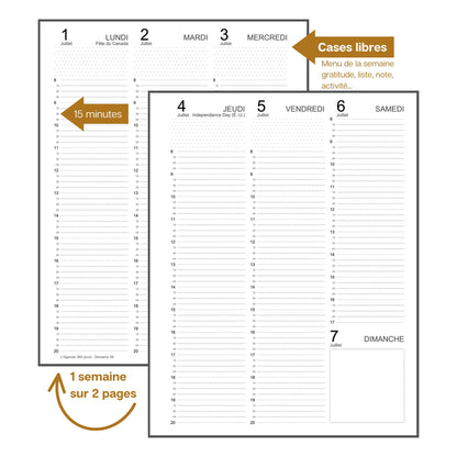 Agenda scolaire - Tulipe