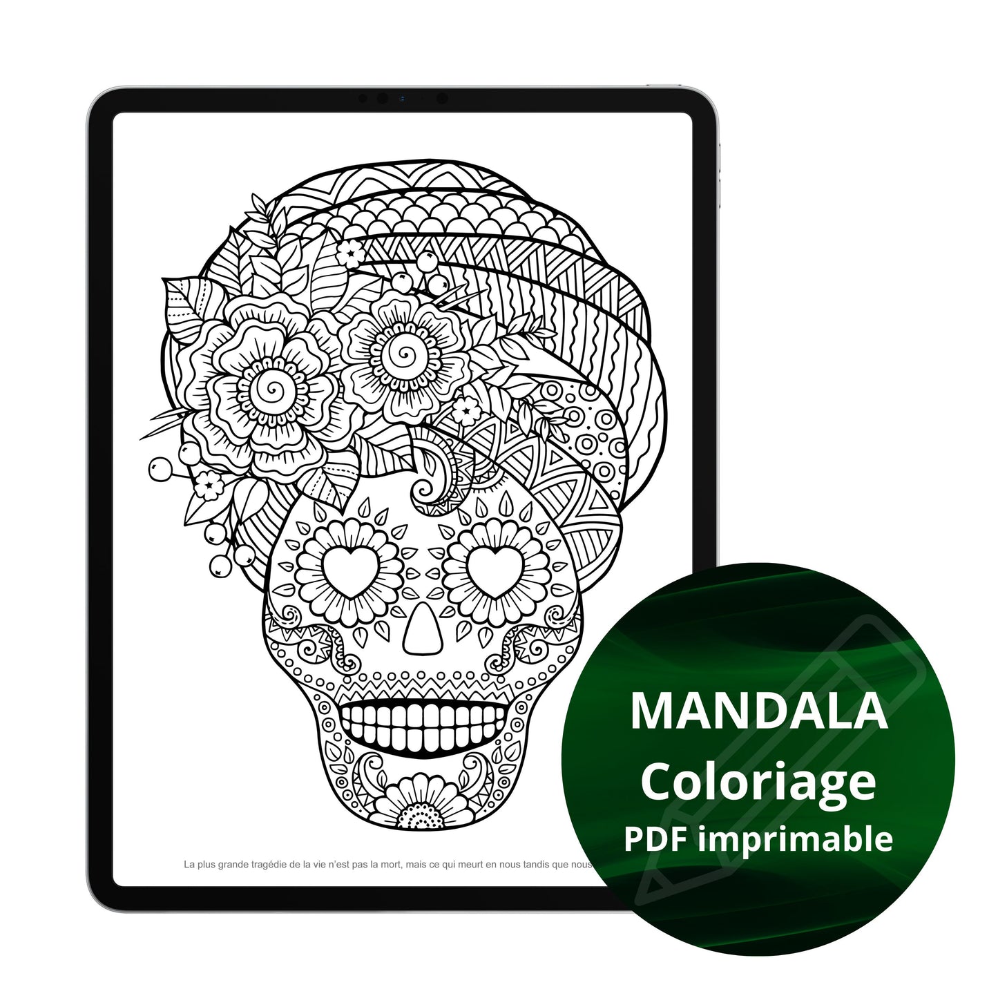 Mandala - Tête de mort