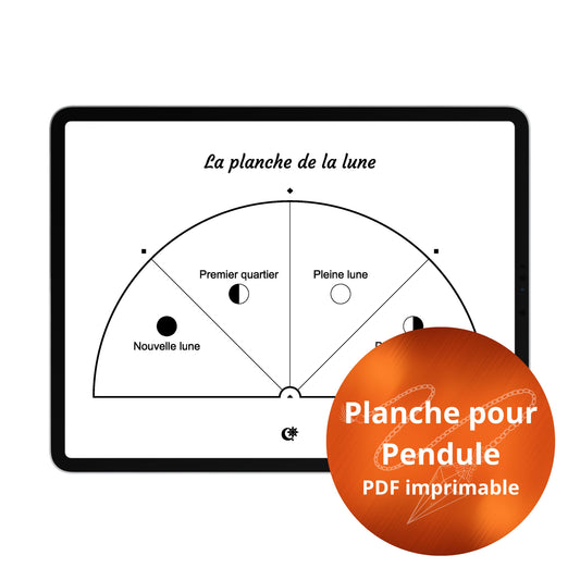 Pendule - Planche de la lune