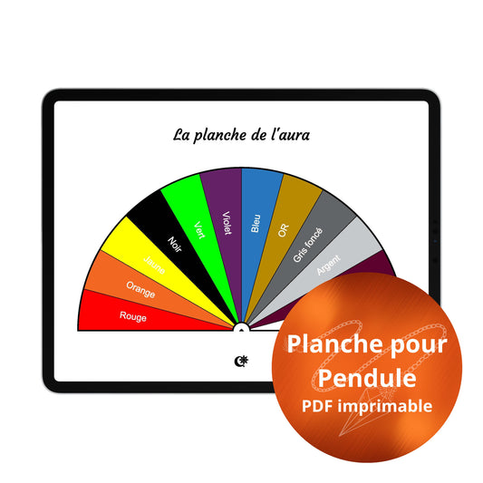 Pendule - Planche de l'aura