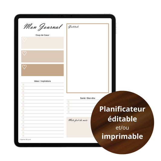 Planificateur - Mon journal